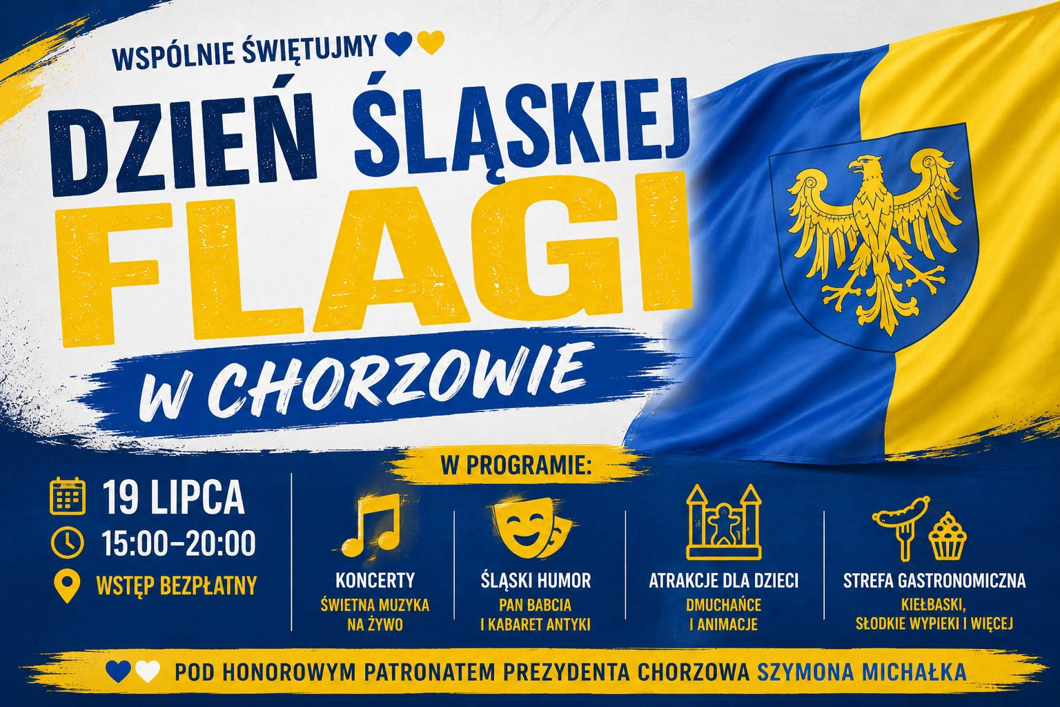 Dzień Śląskiej Flagi w Chorzowie. Nowy termin: 26 lipca Rynek będzie należał do mieszkańców